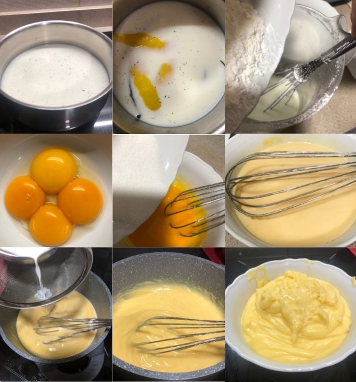 elaboracion de la crema pastelera paso a paso