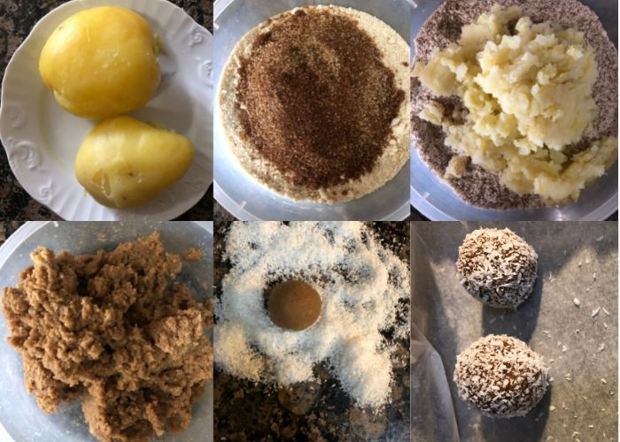 hacer panellets de coco paso a paso