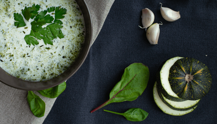 receta de crema de calabacin con espinacas