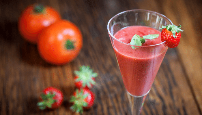 receta de gazpacho de fresas