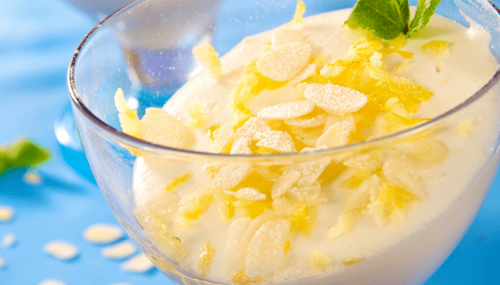 Mousse de citron au lait concentré