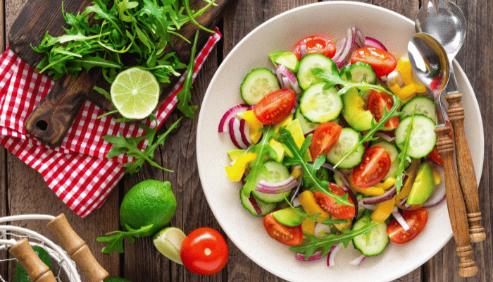 receta de ensalada de pepino y tomate