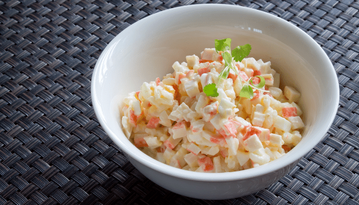 Salade de crabe et d'ananas