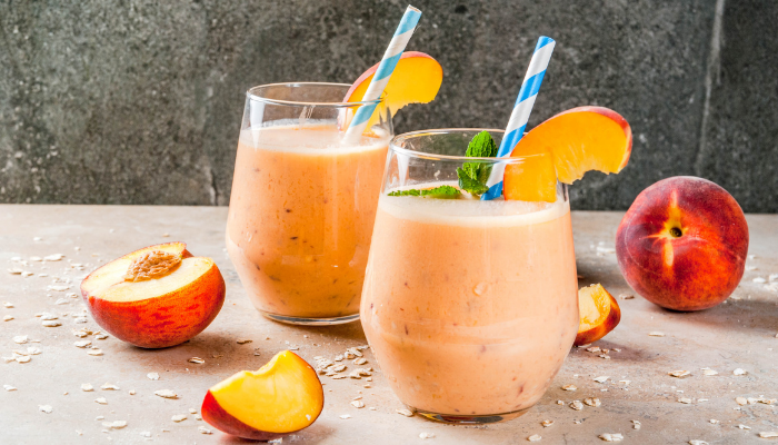 Smoothie aux pêches