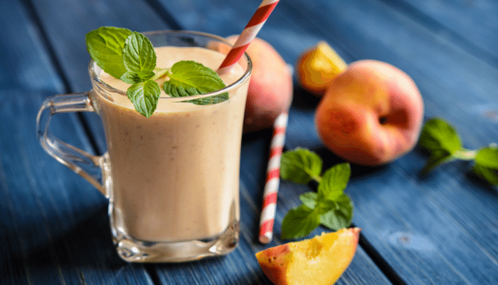 Smoothie pêche et poire